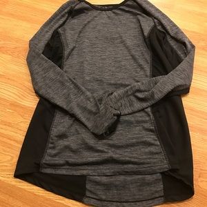 Black and gray long sleeve  shirt